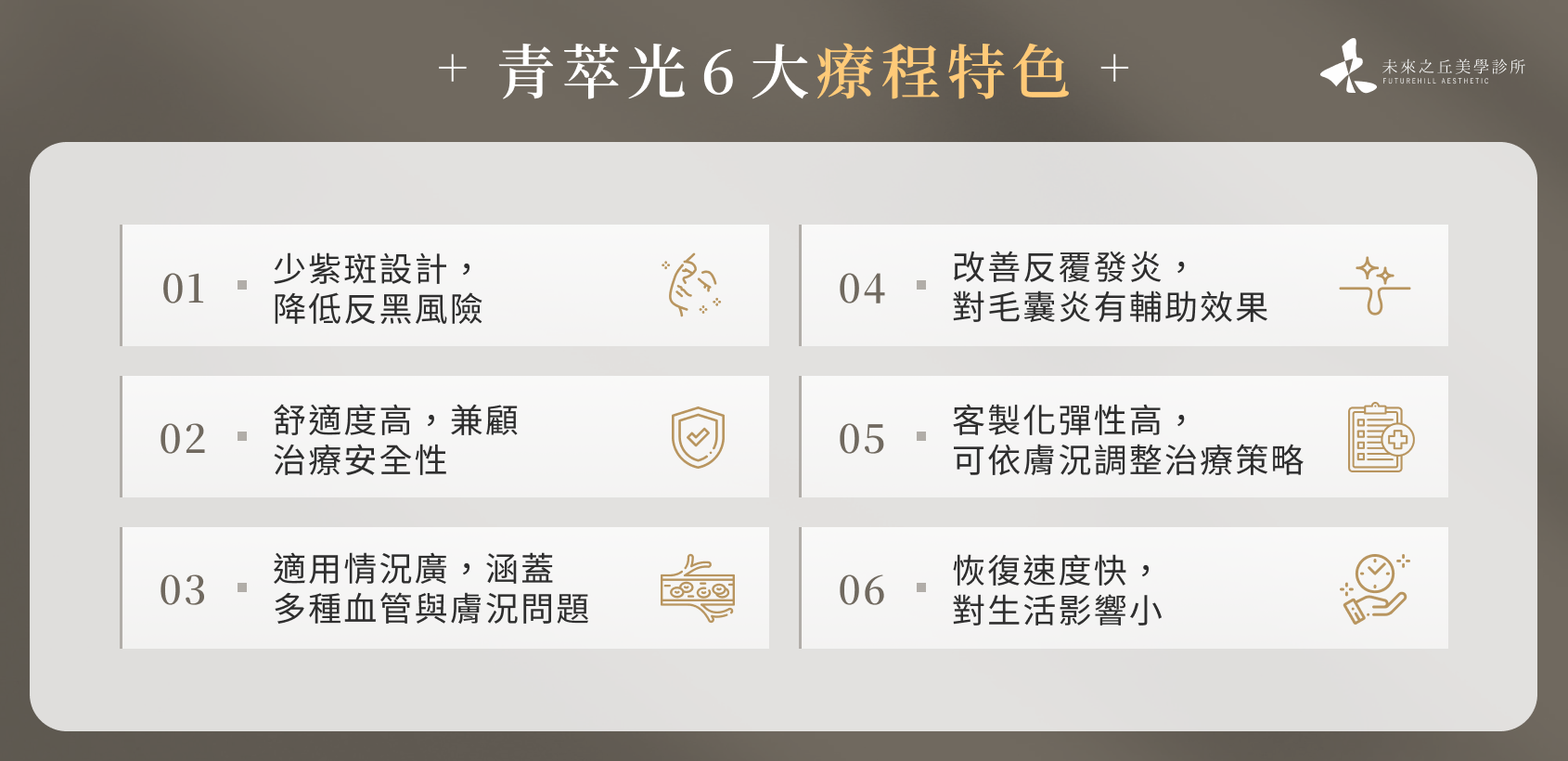青萃光 6 大療程特色
